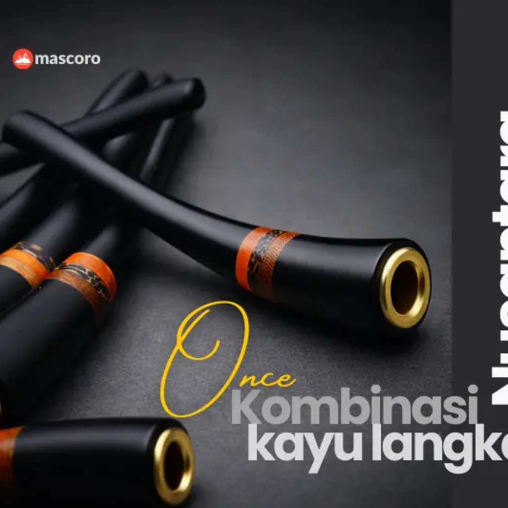 Pipa rokok kombinasi kayu langka