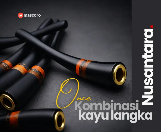 Pipa rokok kombinasi kayu langka