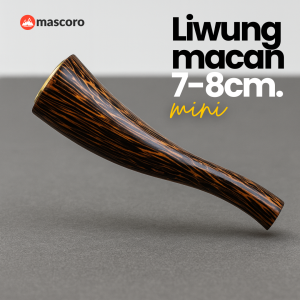 pipa rokok kayu galih kelor hitam lengkung estetika dan presisi