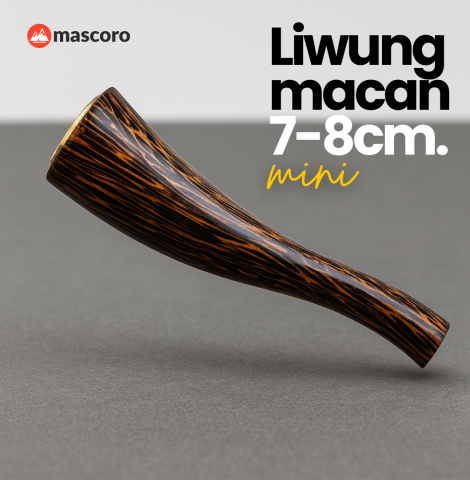 pipa rokok kayu galih kelor hitam lengkung estetika dan presisi