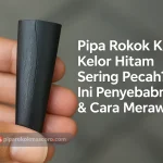 pipa rokok kayu kelor hitam kamu pecah