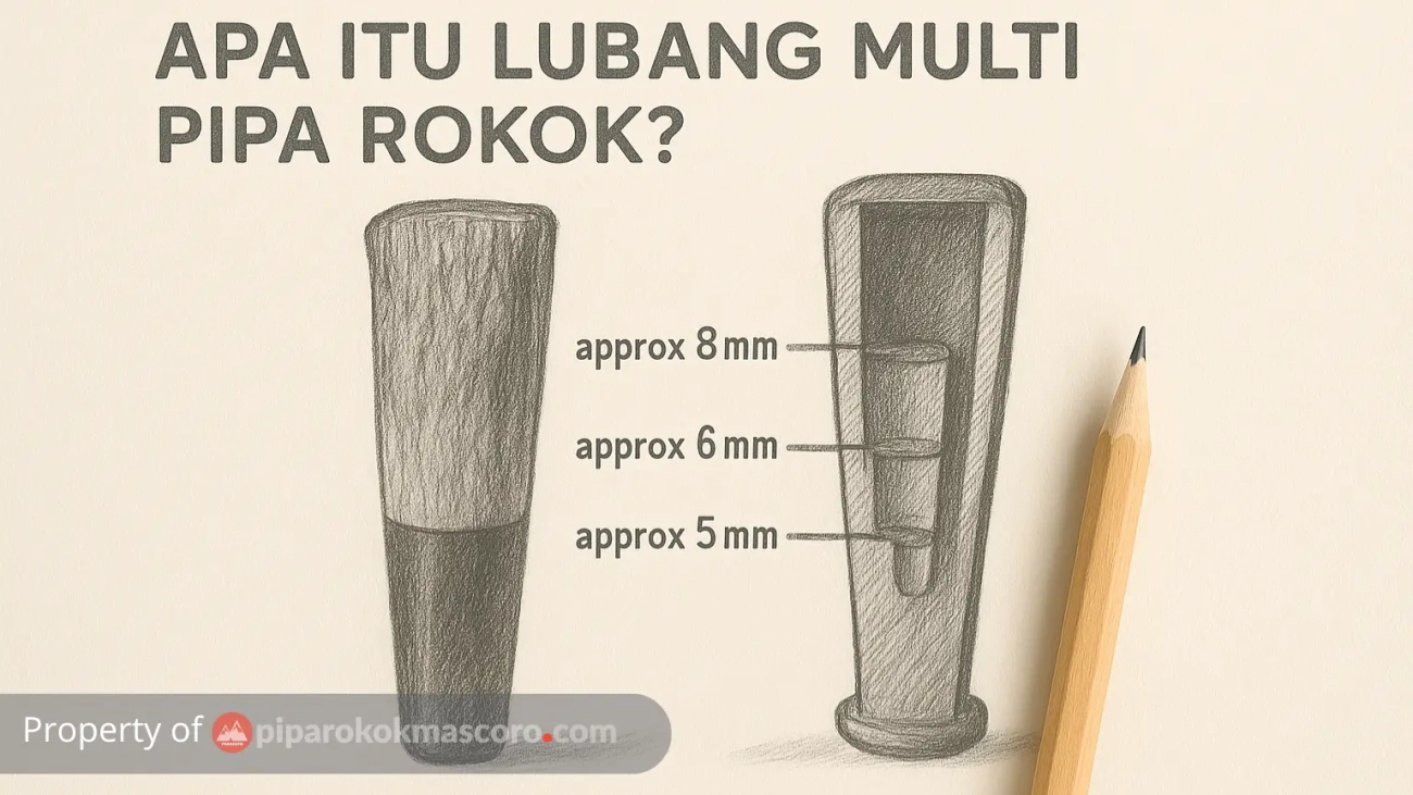 apa istilah lubang multi pada pipa rokok shopee