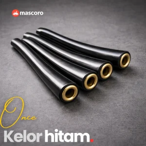 pipa kayu kelor hitam lengkung
