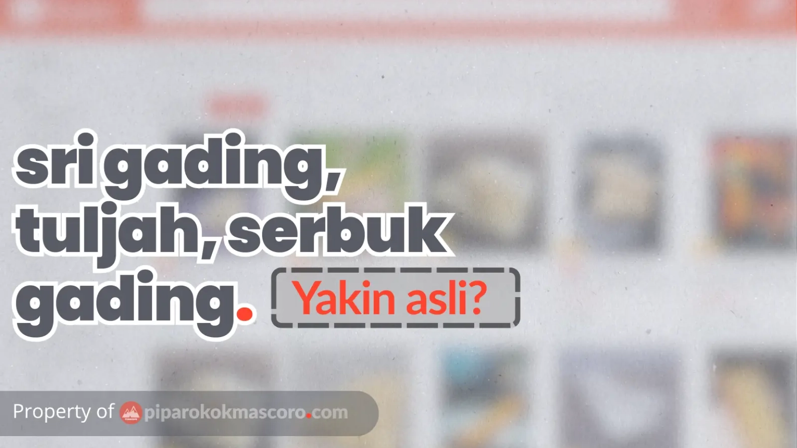 sri gading, tuljah dan serbuk gading